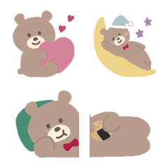 sweet and girly bear of Emoji 3