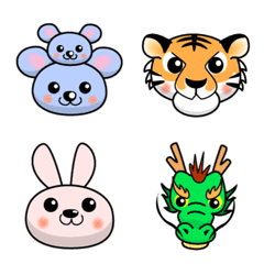 YOSSAN's Forever Japanese Zodiac emoji
