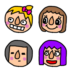 Full face set emoji 02