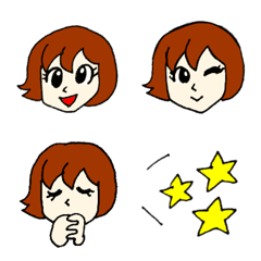 Japanese girl manga Emoji 2