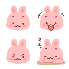 Cute Pink Rabbit face PiPi
