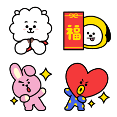 BT21 New Year's Gift Emoji