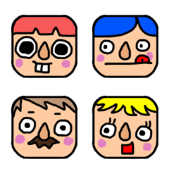 Full face set emoji 03