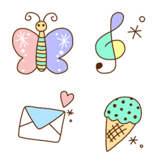 Simple * pastel emoji 3