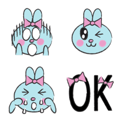 Girly rabbit daily use emoji 