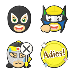 pro wrestling luchador emoji part3