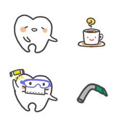 pretty tooth emoji series2