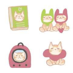 水彩小橘貓日常