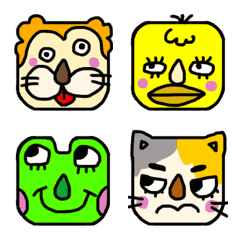 Full face set emoji 04