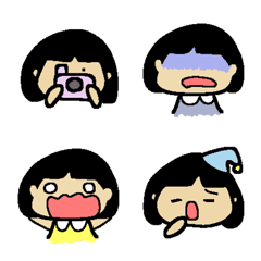 Bob style girl's Emoji 4