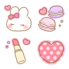 Fashionable and cute girly Emoji