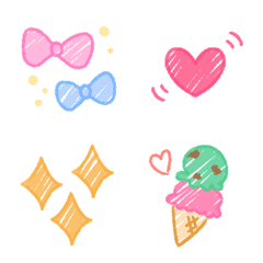 Doodle style cute emoji 3