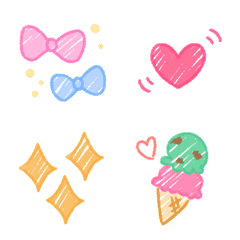 Doodle style cute emoji 3