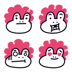 Afro-frog Emoji