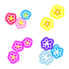 Neon flower Emoji