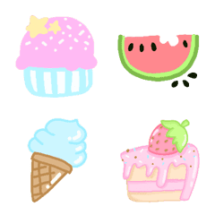 Cutie emoji : sweet pastel