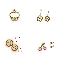 brown mini emoji 