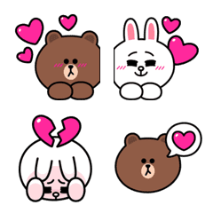 Brown & Cony's Lovely Emoji
