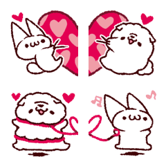 Emoji of Mr. kitten &  puppy-kun