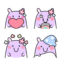 Very cute and "kawaii" Tapir emoji