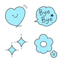 Refreshing blue emoji