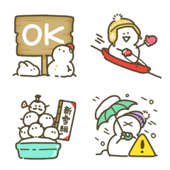 snowman with friends