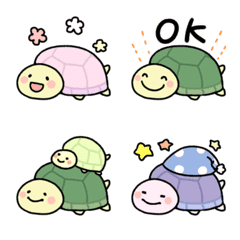 Very cute turtle emoji