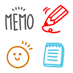 Memo,pen,moji