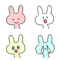 Cute Graffiti Rabbit Emoji