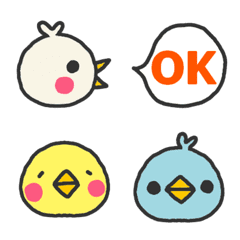 Simple colorful little bird Emoji – LINE Emoji | LINE STORE