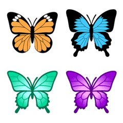 Emoji of butterflies