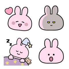 Pink  Rabbit Emoji