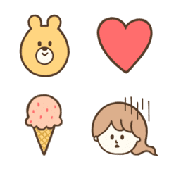 Girl and bear Emoji