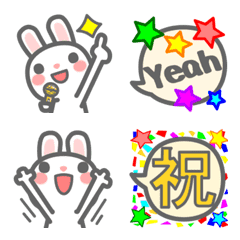  Let's use it! Fashionable rabbit emoji