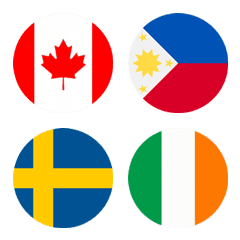 Many flags (Circle)