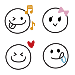 Dull color simple emoji