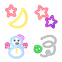 neon emoji 1