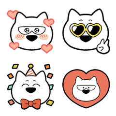 The Kishuken - White Dog Emoji -