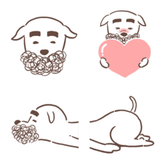 Emoji of bearded dog "Higenojo"