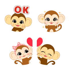 "DOUBUTSU URANAI" Emoji Monkey Ver.