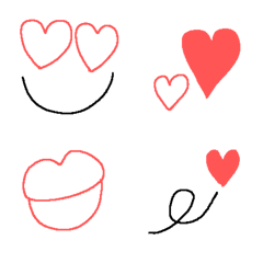 Emoji with heart only 2