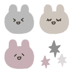 Pink and gray bunnies