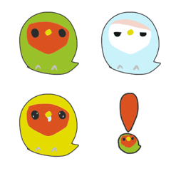 Kawaii Lovebird's Emoji