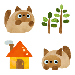 Siamese cat emoji