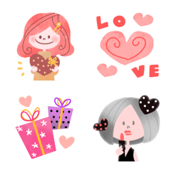 Girly Emoticons that convey feelings