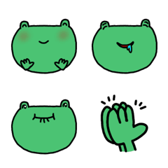 funny face frog Emoji 2