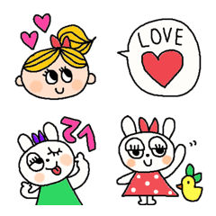 Various set emoji 112 adult cute simple
