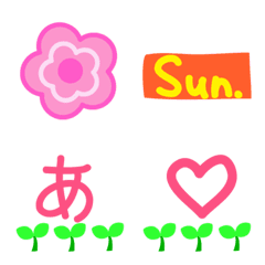 Lovely Spring2-Kana letters Emoji 305pcs