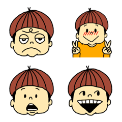 Acron hair boy 3 emoji