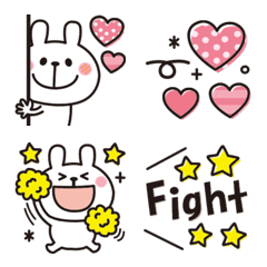 Rabbit emoji that conveys feelings